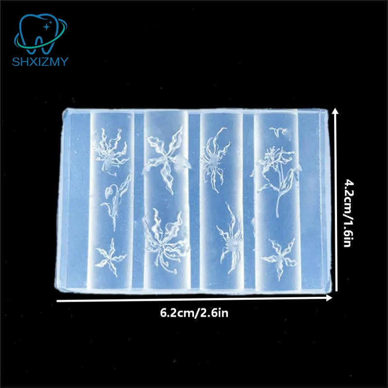 Lace Bowknot Silicone Nail Art Mold | French Manicure Stencil