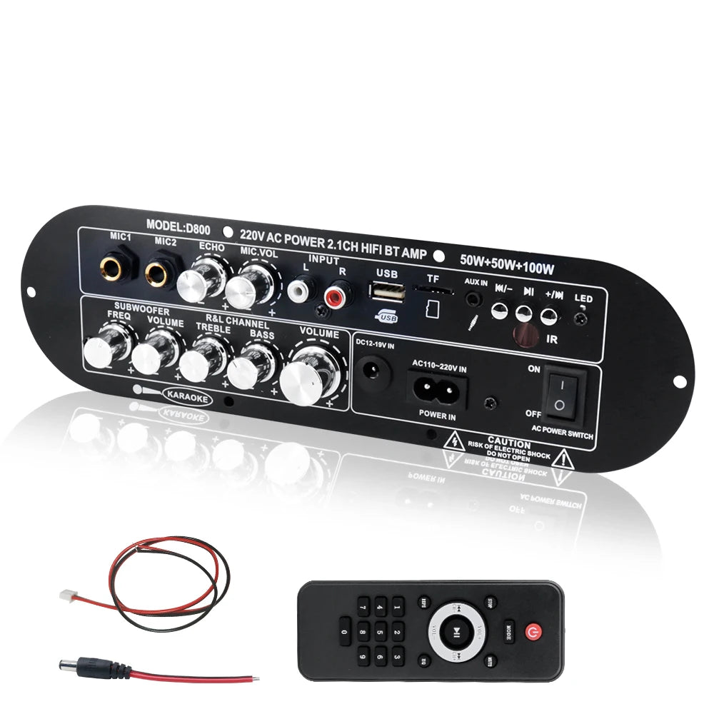 VIBE D800 Bluetooth 5.0 Amplifier Board 2.1Ch 50W+100W