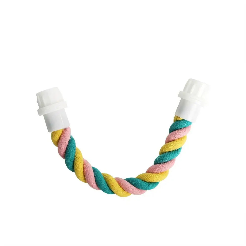 Cotton Climbing Rope Bird Toy – Parrot Swing & Cage Perch