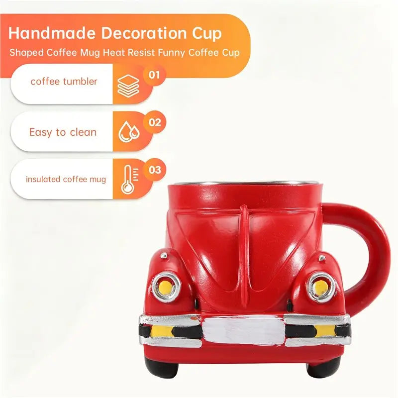 Beetle Shaped Funny Coffee Mug – Handmade Large Capacity Cup