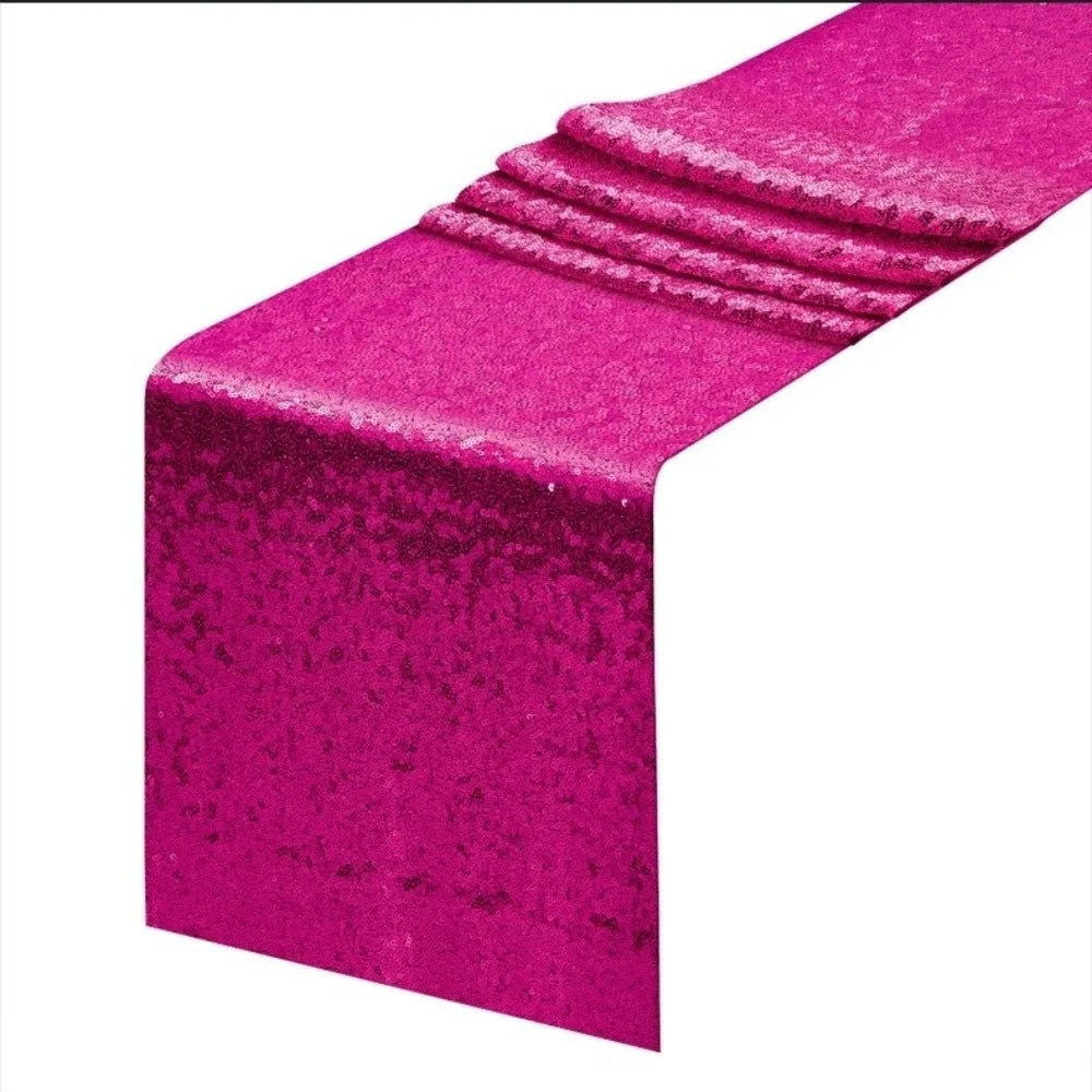 Sequin Table Runner 180x30cm Glitter Metallic Party Décor