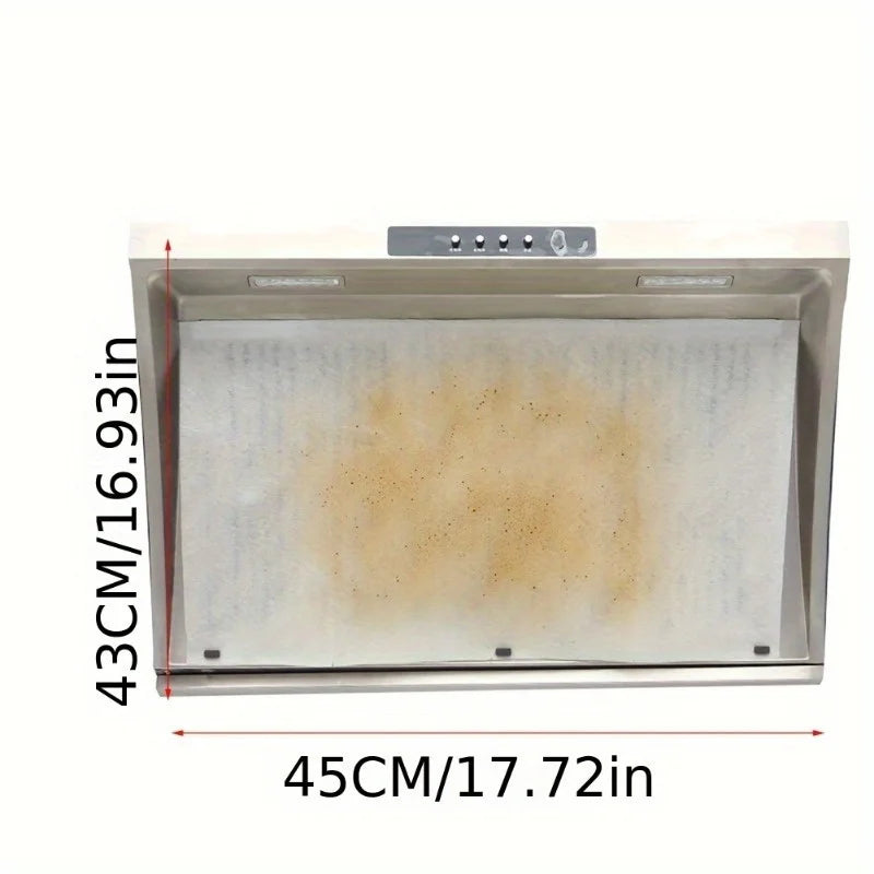 Disposable Range Hood Oil Filters – Absorbent Polyester Sheets