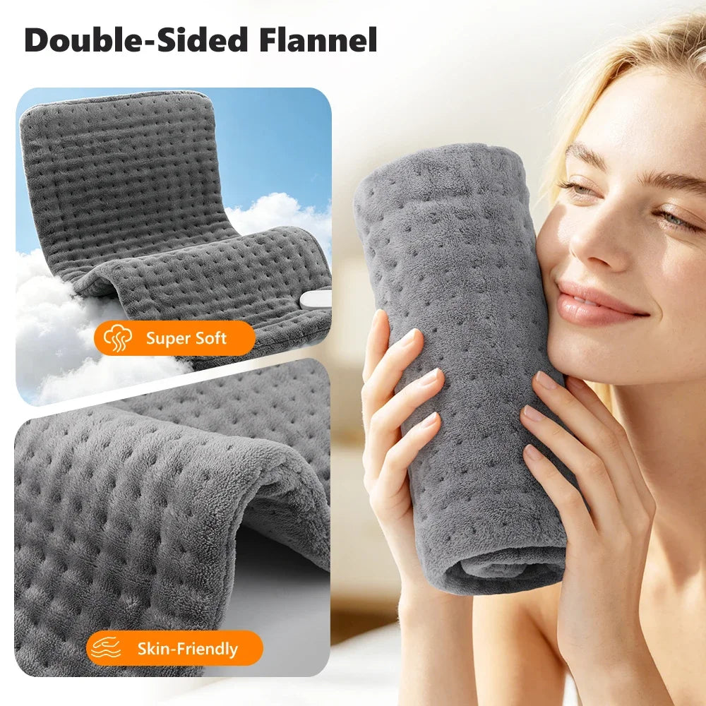 VIBE Electric Heating Pad 60x30cm | 10 Levels, Auto-Off Timer
