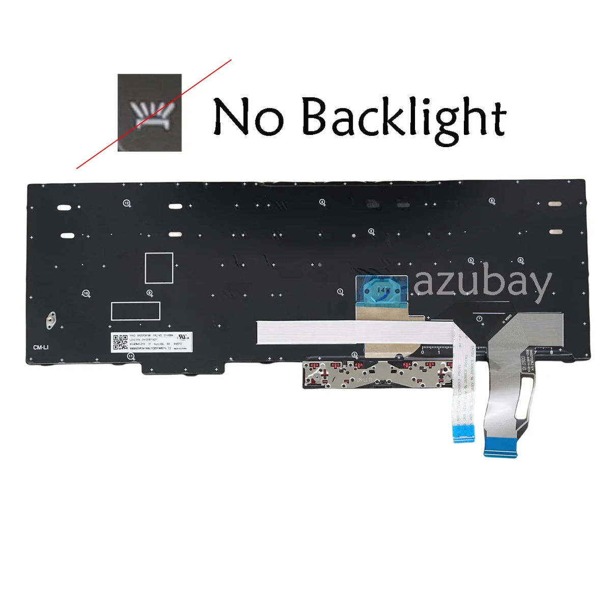 Nordic Keyboard Lenovo ThinkPad T590 T15 P15s Gen1 No Backlit