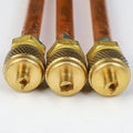 5-Pack Brass Refrigerant Charging One-Way Valve – AC Welding Type