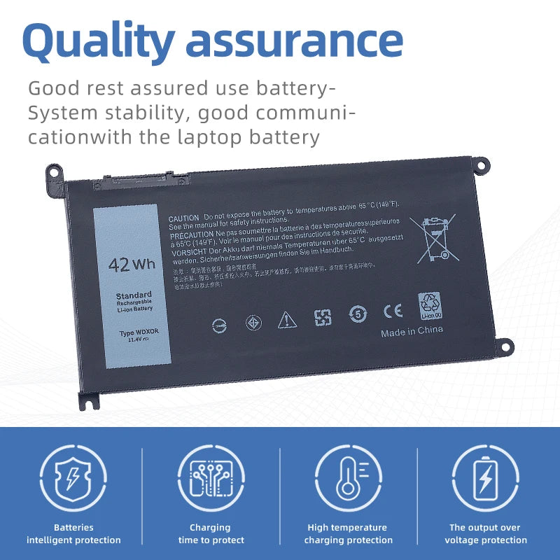 SUOZHAN WDXOR Battery for Dell Inspiron 15 7560 5567 5568 7460