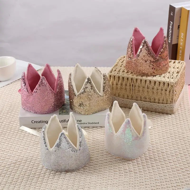 Glitter Crown Headband & Fairy Wand Set for Baby Girls