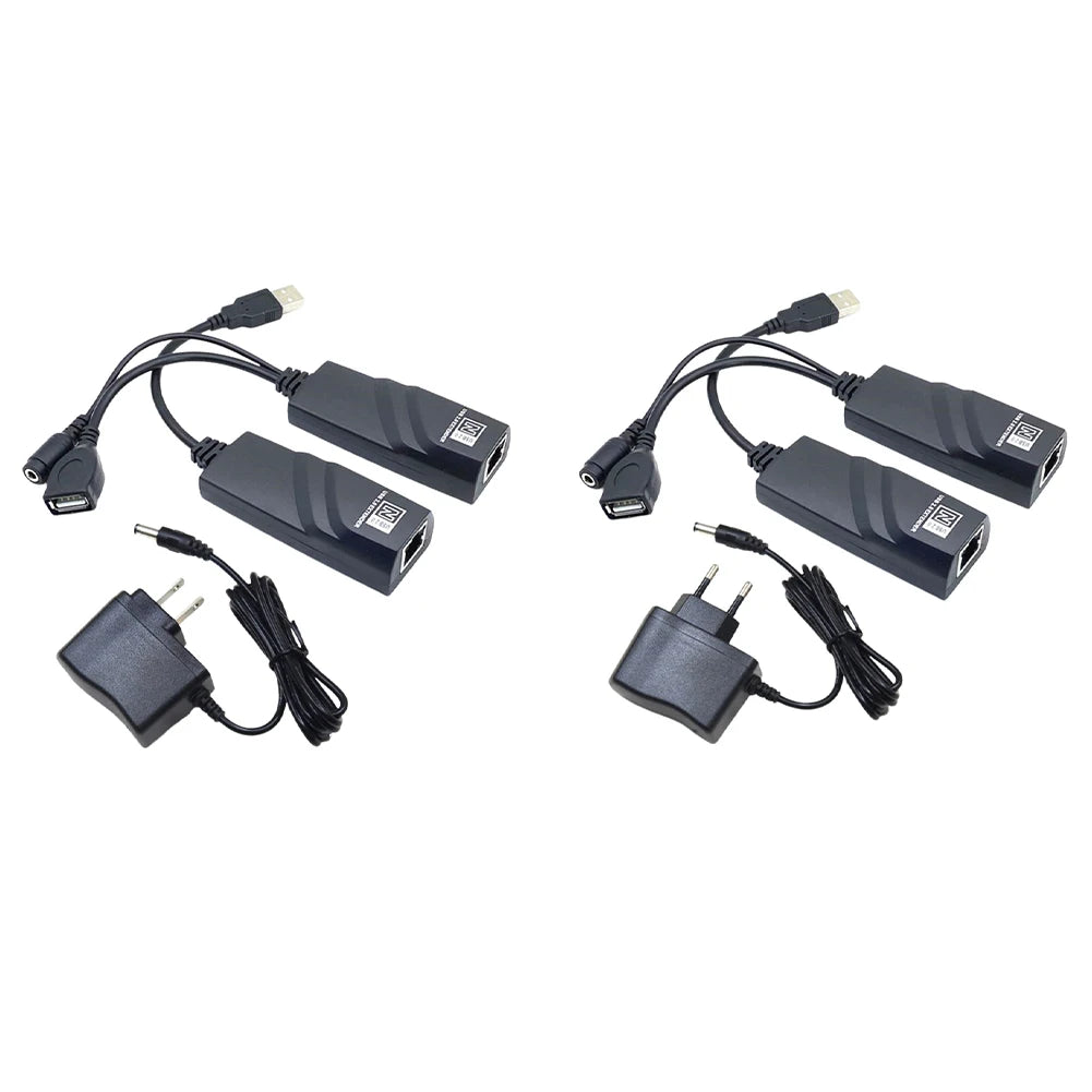 USB 2.0 to RJ45 Ethernet Extender – 100m Range, Plug & Play
