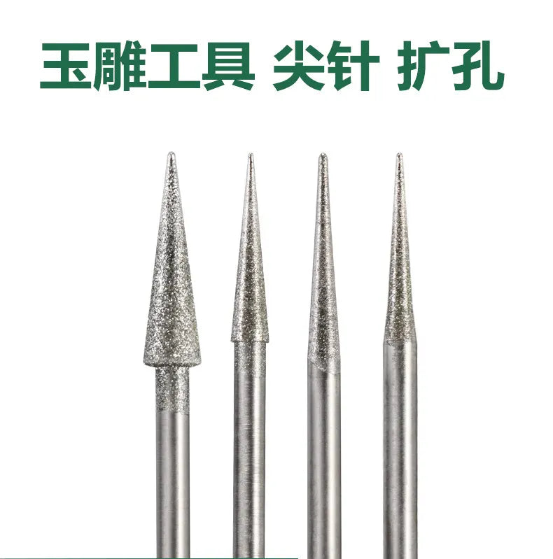 Diamond Needle Carving Tool – Jade Jadeite Beeswax Grinding Bits