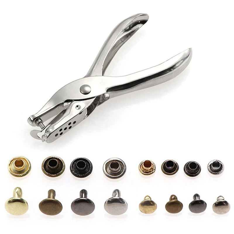 360-Set Brass Double-Sided Rivet Kit 6mm 8mm + Tools