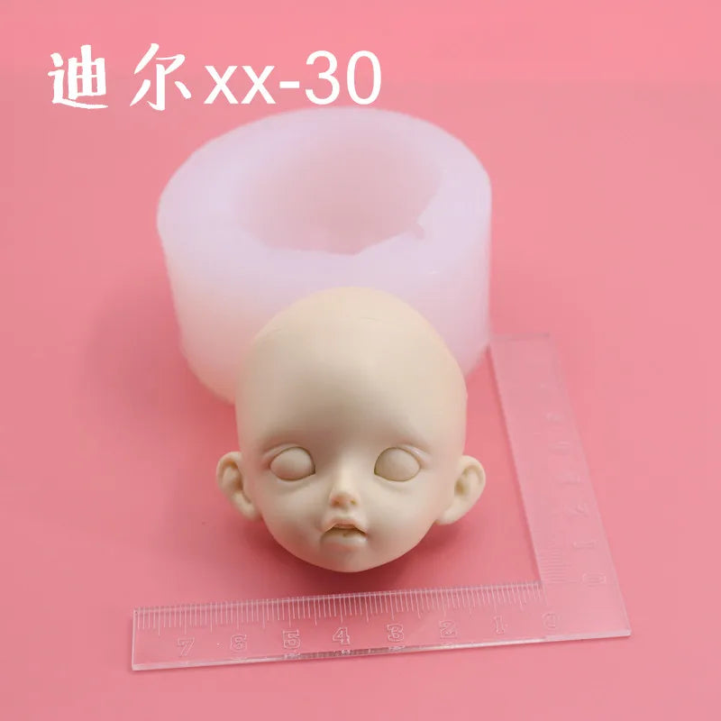 Silicone Clay Face Mold – Fondant & Pottery Sculpting Tool