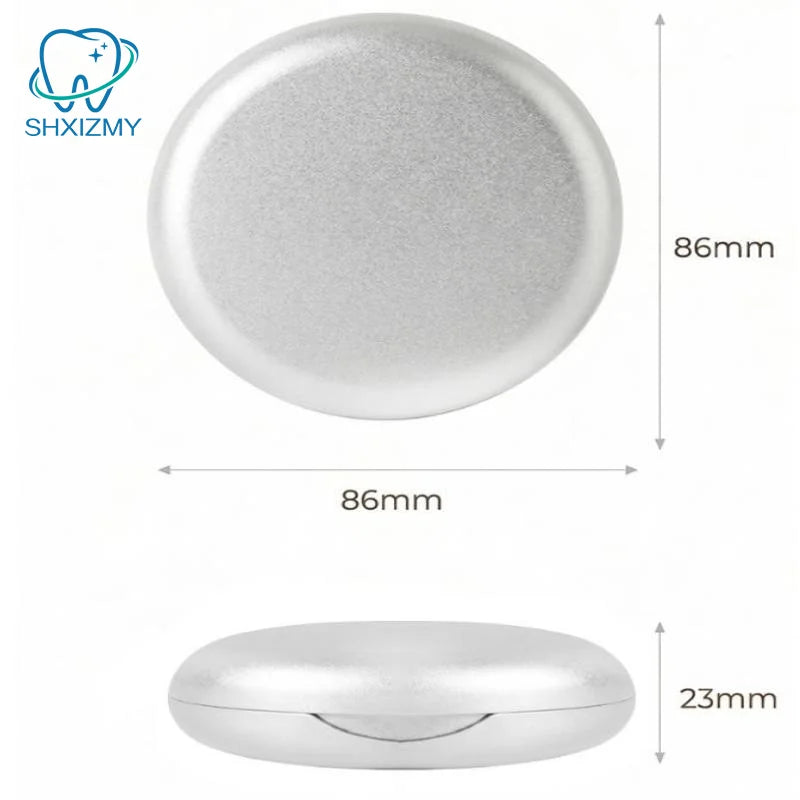 Portable Dental Retainer Case with Mirror & Vent Holes