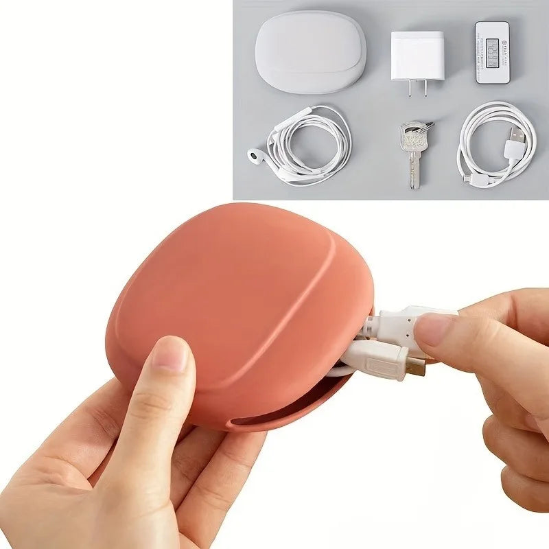 Silicone Cable & Earphone Storage Bag | Portable Travel Pouch