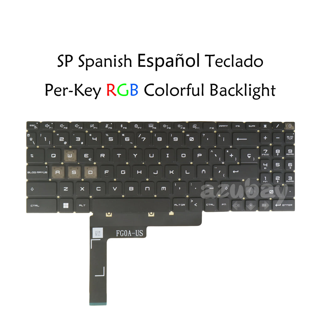 Per-Key RGB Keyboard for MSI Vector 17 HX A13V A14V Replacement