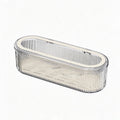 Transparent Dustproof Cutlery Storage Box with Lid