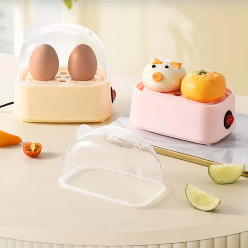 Electric Egg Cooker – 2-Egg Portable Boiler & Food Steamer