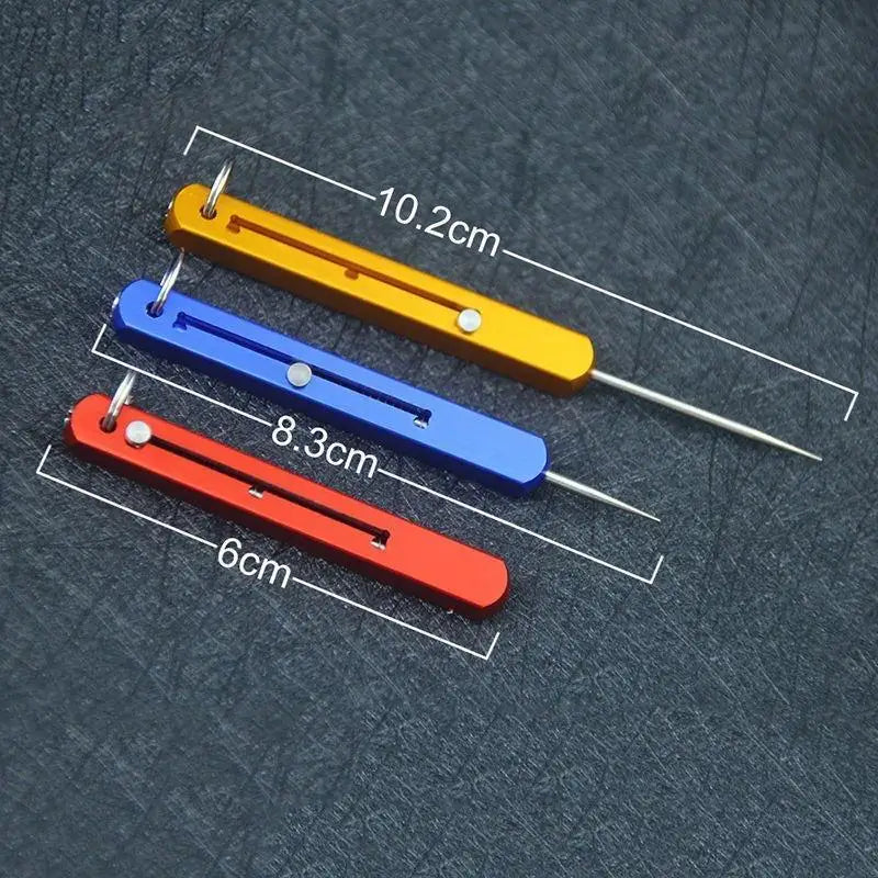 Reusable Retractable Metal Toothpick with Keychain | 3-Gear