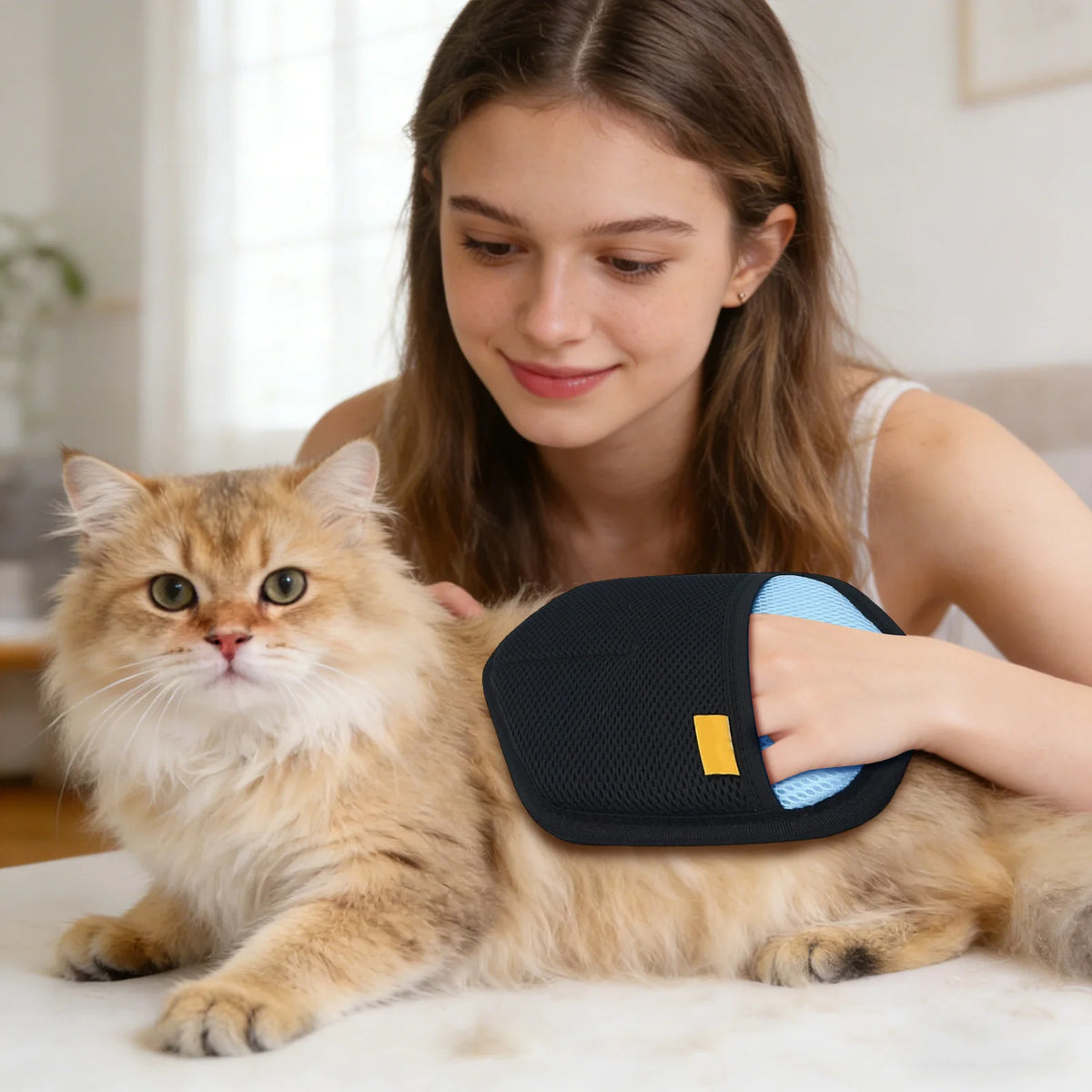 VIBE Pet Hair Remover Glove – Deshedding Mitt Dogs & Cats