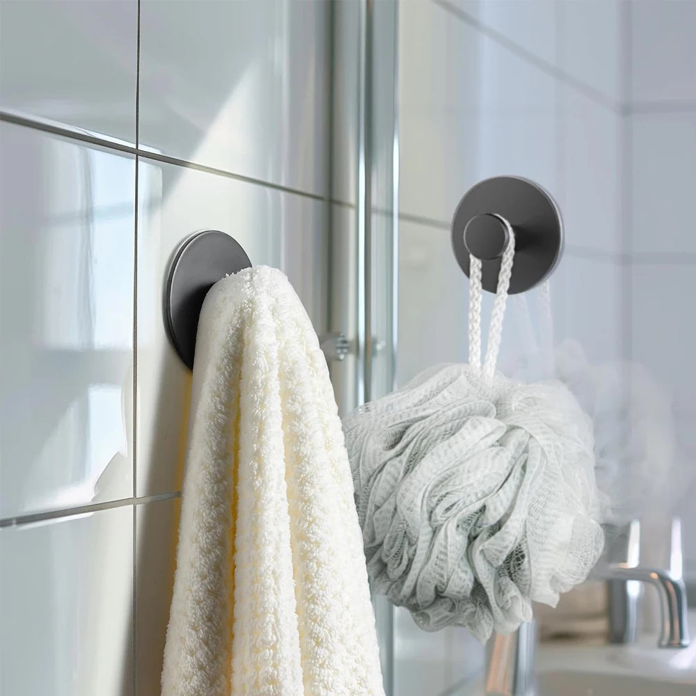Adhesive Wall Hooks Rustproof Stainless Steel Punch-Free