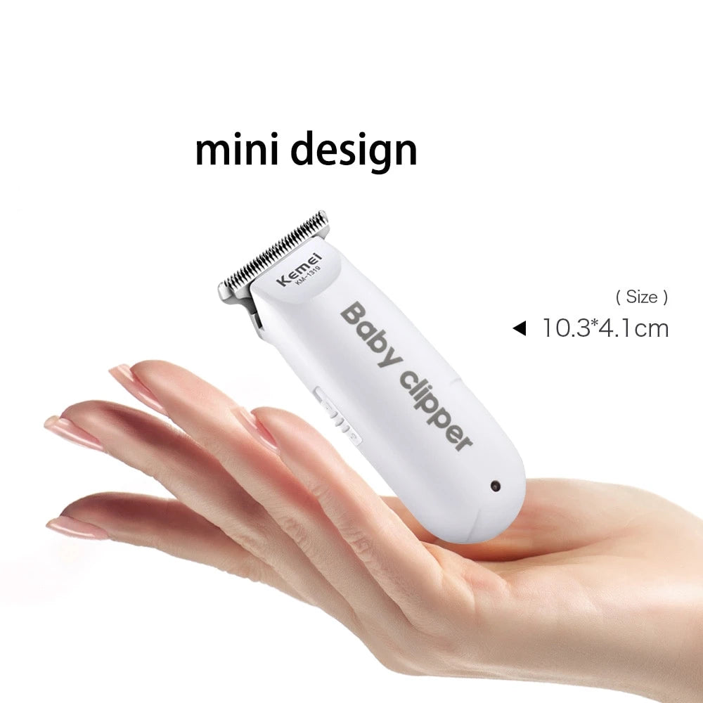 Kemei KM-1319 Baby Kids Hair Trimmer – Low Noise Rechargeable