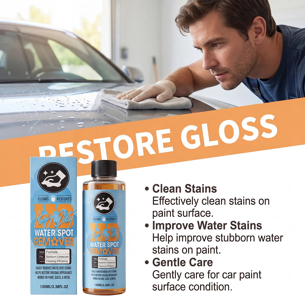 VIBE Glass Water Spot Remover & Hydrophobic Coating Spray