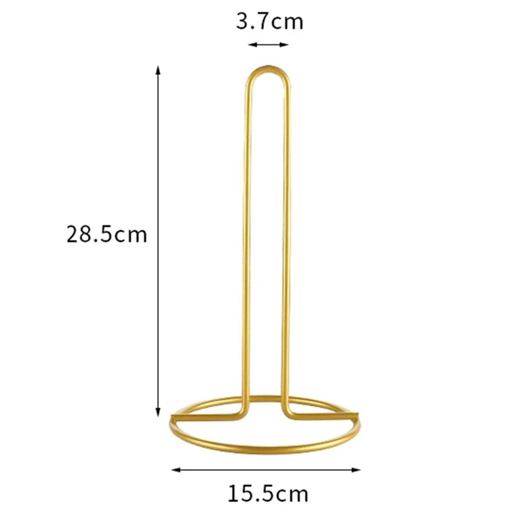 Desktop Paper Towel Rack & Cling Film Roll Holder – Iron