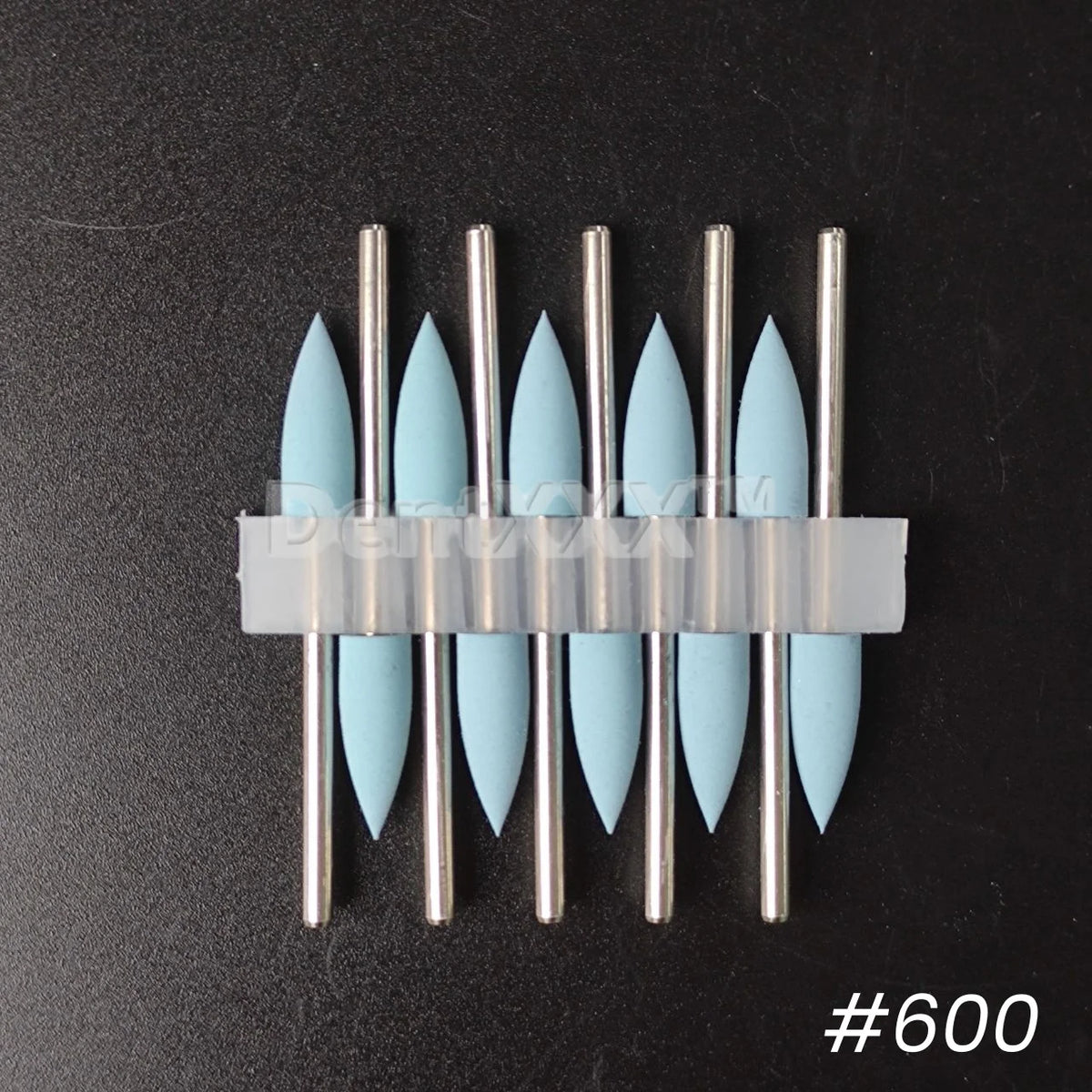 Silicone Nail Polisher Grinding Heads – 7 Grits Pointed Bits