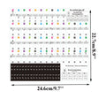Transparent Piano Key Stickers for 37–88 Key Keyboards