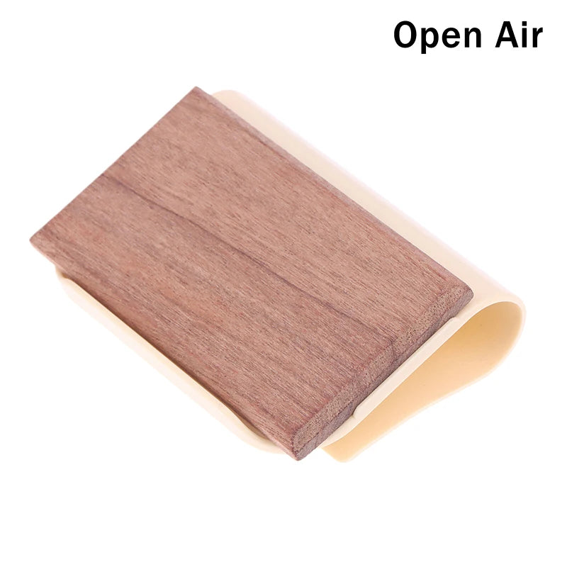 VIBE Wooden Car Air Freshener – Long-Lasting Amber Scent