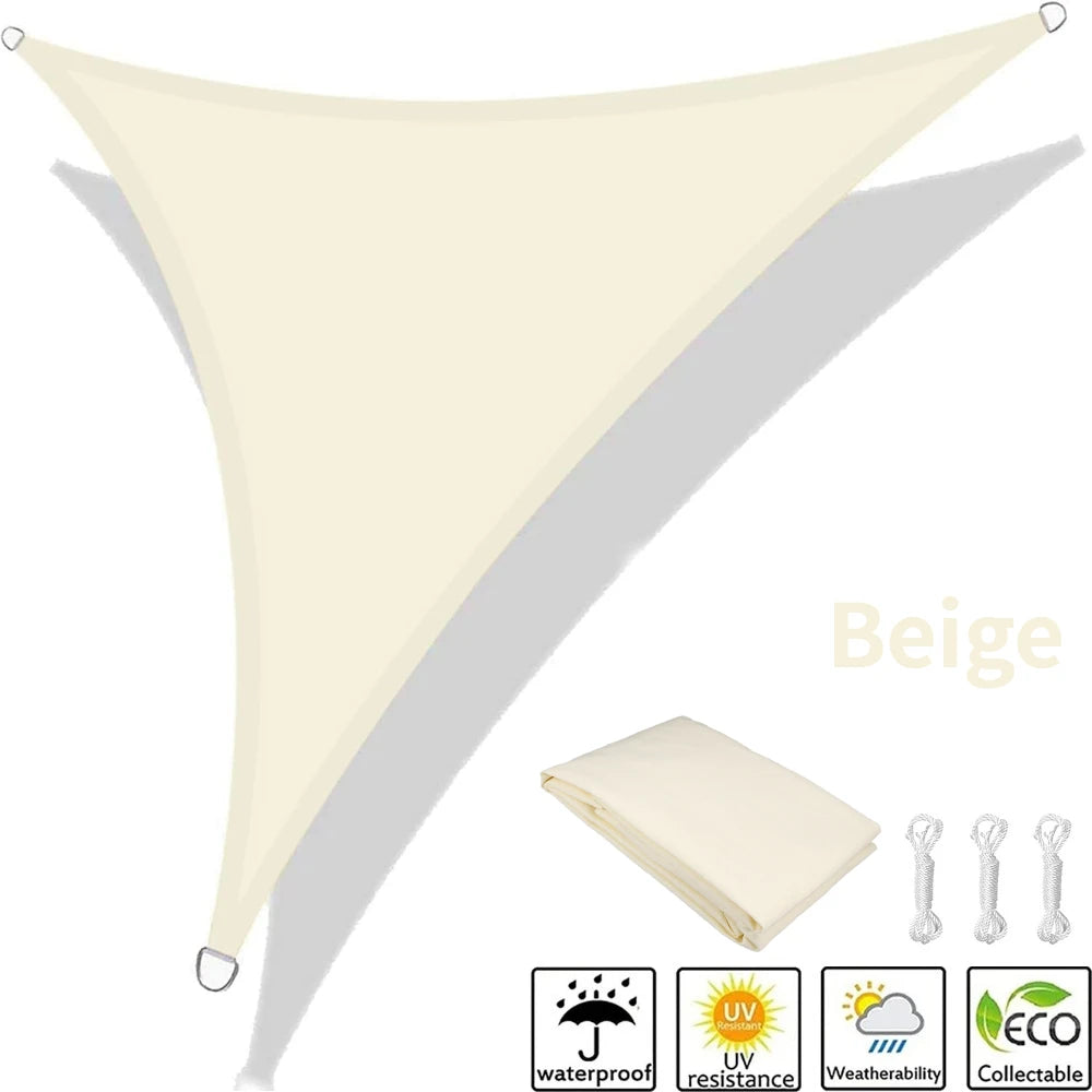 Waterproof Triangle Sun Shade Sail 5x5x5/5x5x7M – 98% UV Block