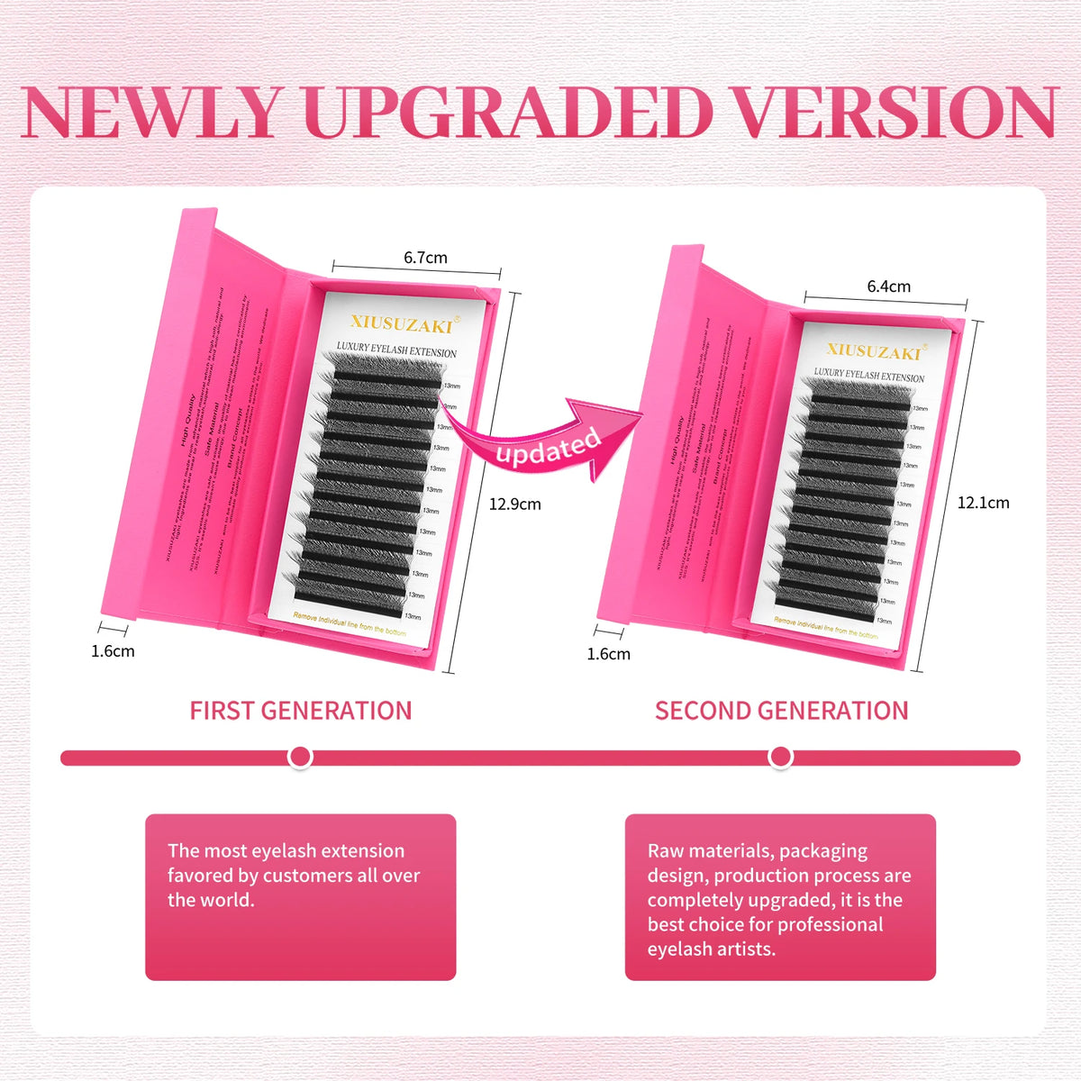 XIUSUZAKI W-Shape Premade Fan Lash Extensions 2D–8D YY