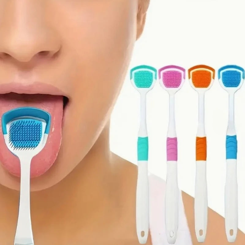 Double-Sided Tongue Cleaning Brush – Plaque & Fresh Breath