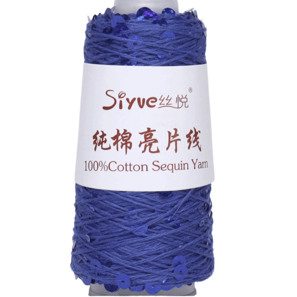 Sequin Glitter Hand Knitting Yarn – Polyester Bead Craft Thread