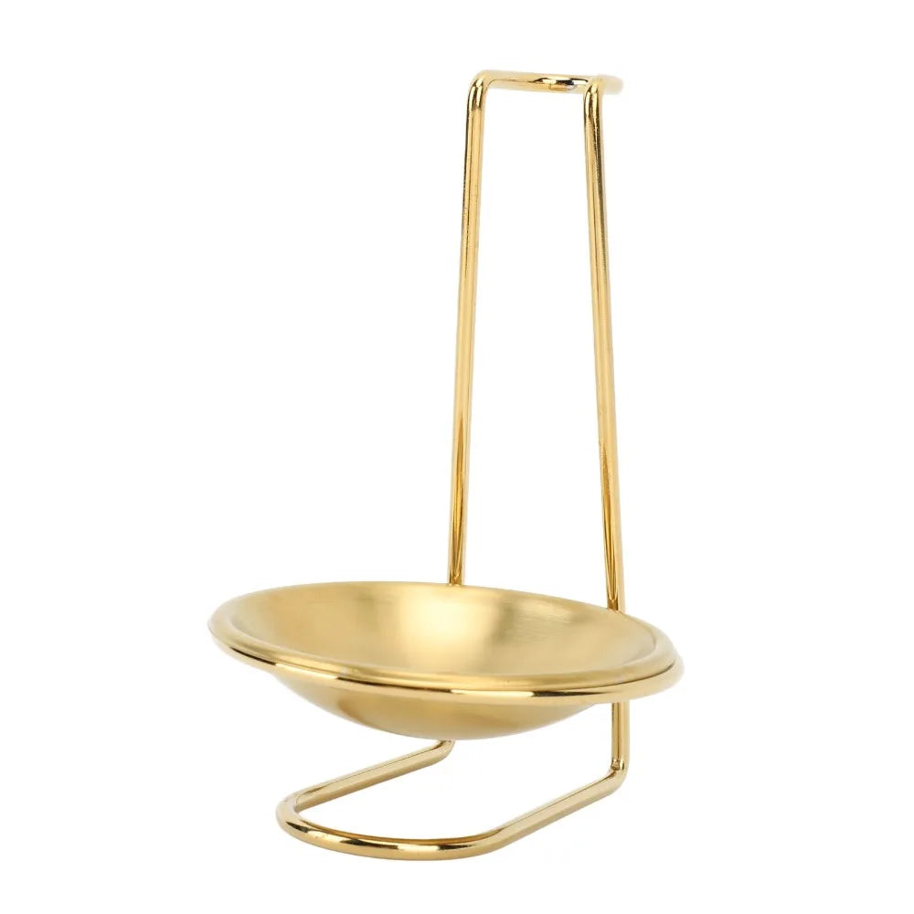 Stainless Steel Vertical Spoon Rest & Ladle Holder with Drip Plate