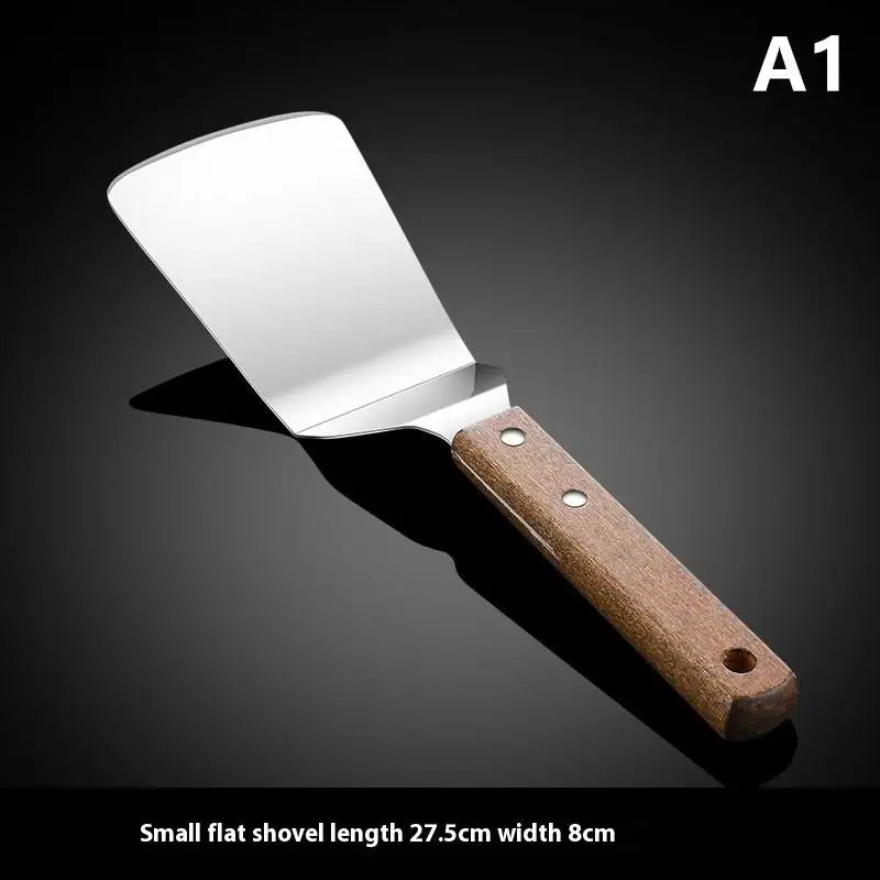 Stainless Steel Cake Spatula with Wooden Handle | Baking Tool