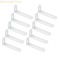 90 Degree Double Slot Metal Shelf Brackets – 10 Pack