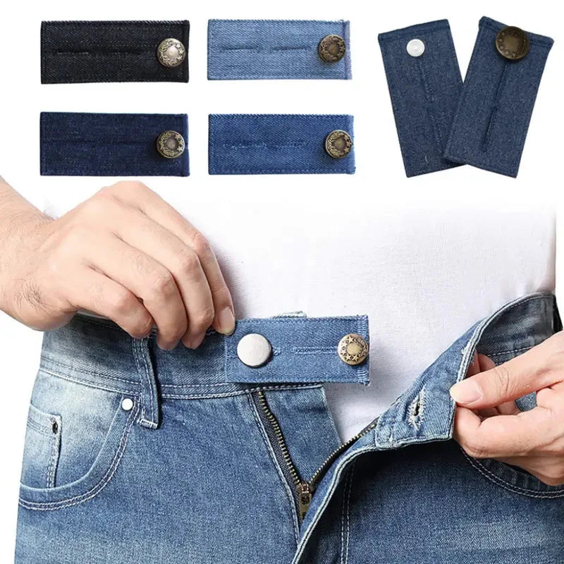Denim Stretchable Waistband Extender Buckle for Jeans