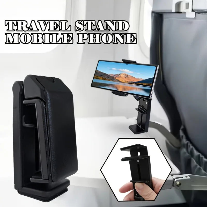 2-Pack Airplane Phone Holder 360° Swivel Tray Table Stand