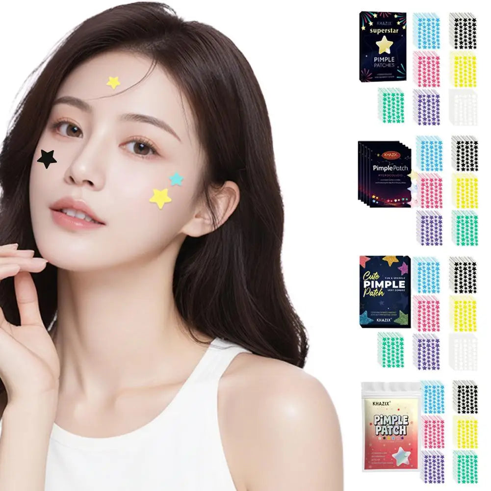 Star Hydrocolloid Acne Patches 240/280pcs – 6 Fun Colors