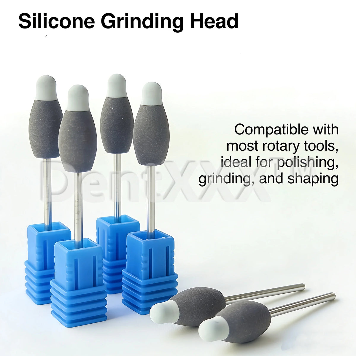 Silicone Grinding Head Set – Edge Trimming & Pre-Polishing Burs