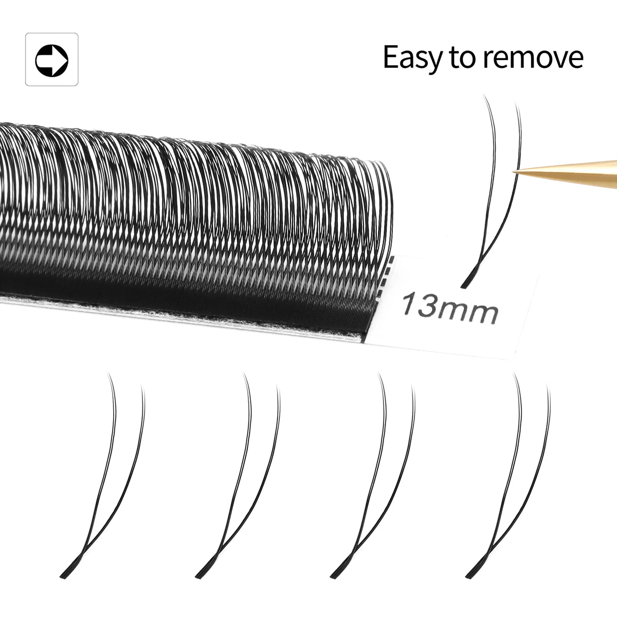 XIUSUZAKI U-Shaped Mink 3D 4D 5D Premade Volume Lash Extensions