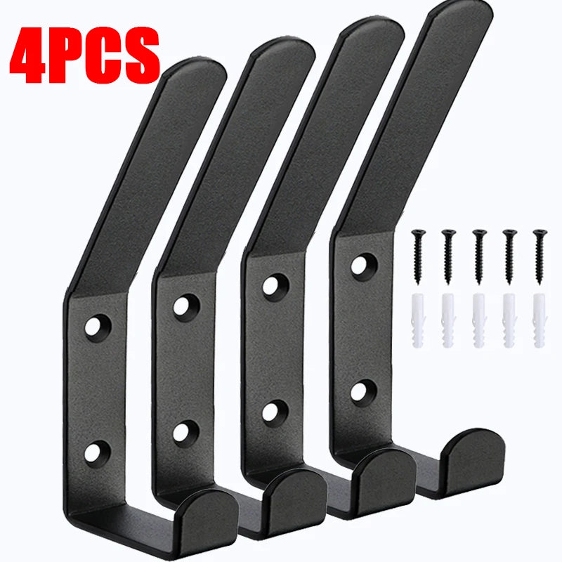 Heavy Duty Metal Wall Mounted Double-Layer Storage Hooks