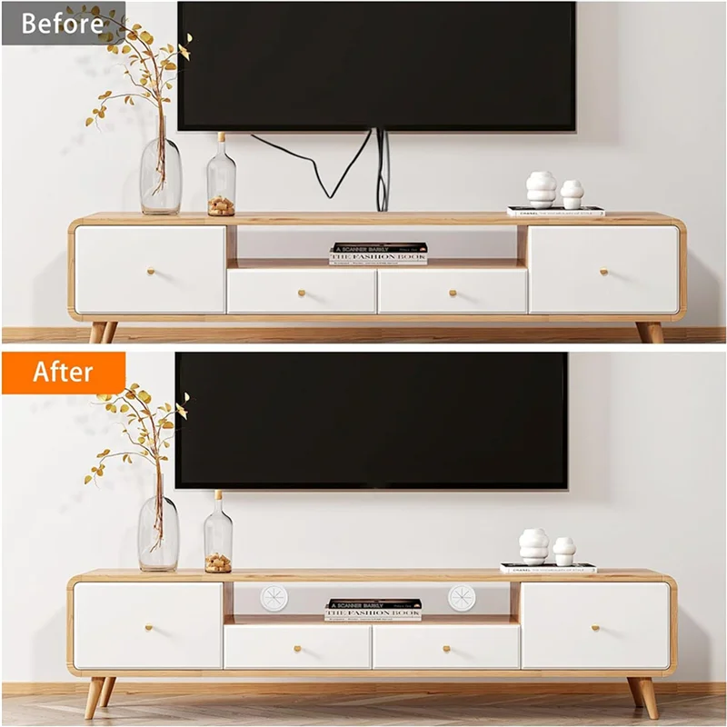 8-Pack TV Wall Wire Concealer Kit – 60mm Cable Management