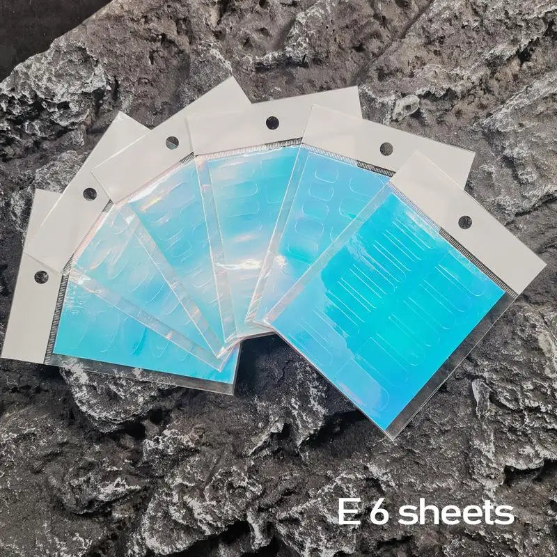 Aurora Glass Nail Foil Stickers – Iridescent Ice Cube Art 6/11pk