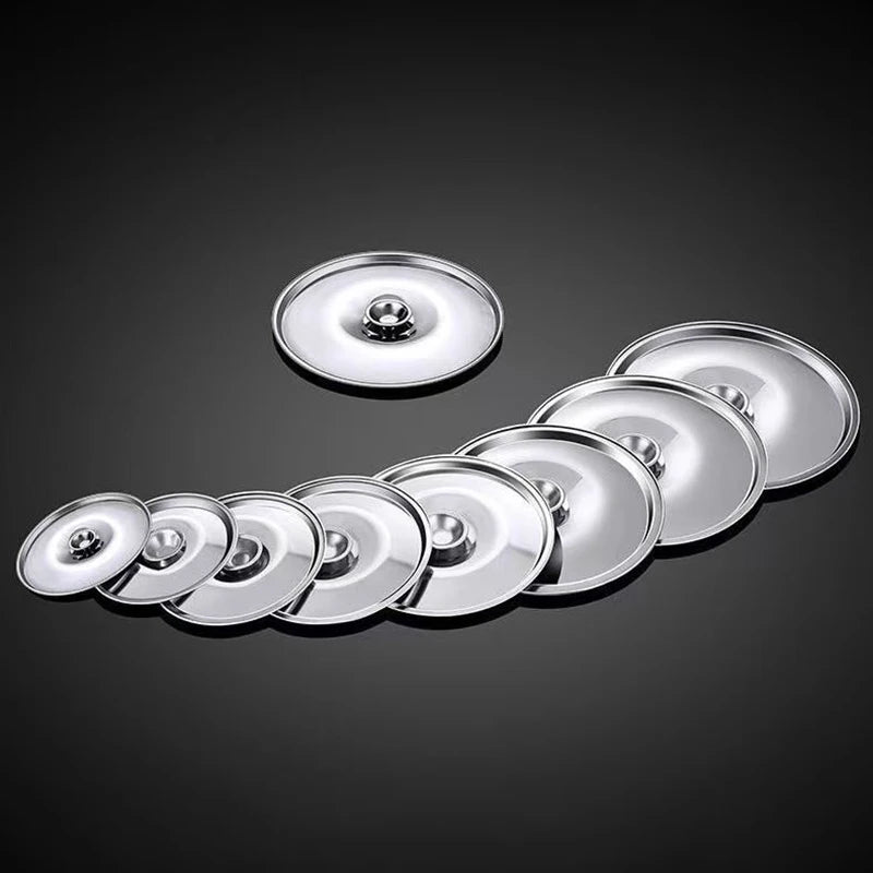 Stainless Steel Round Pot Lid Universal Saucepan Cover 10–24cm