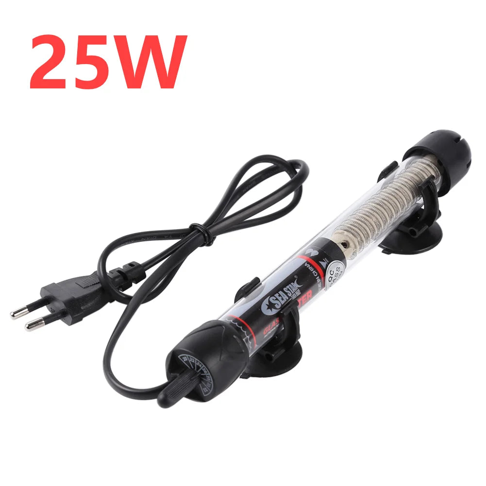 25–300W Submersible Aquarium Heater with Temperature Control