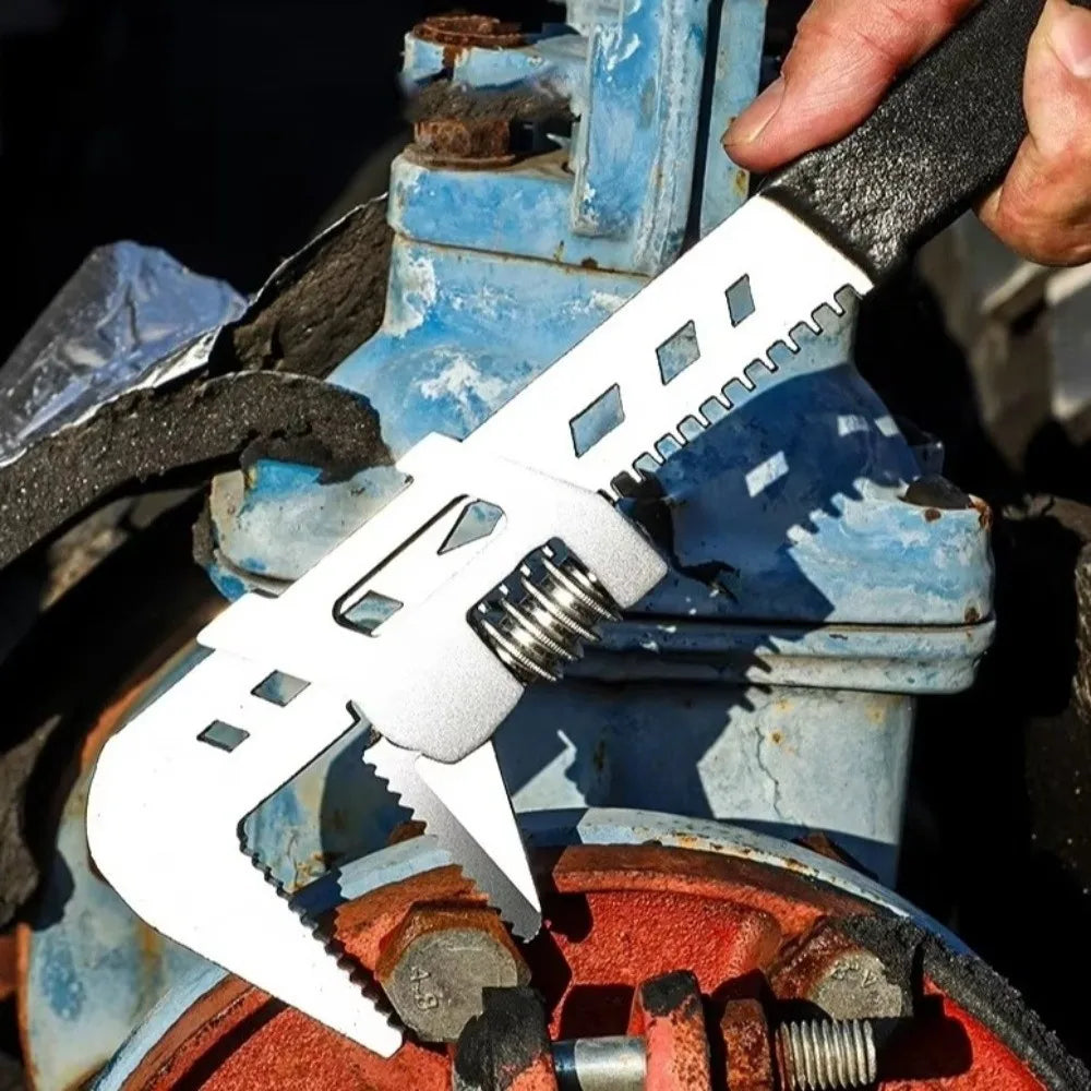 Universal Adjustable Wrench 10/12/15 Inch Wide Jaw Pipe Tool
