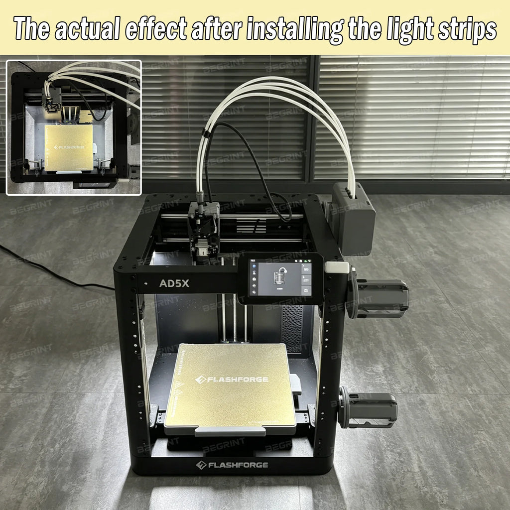 Magnetic LED Light Strip for Flashforge AD5X & Adventurer 5M Pro
