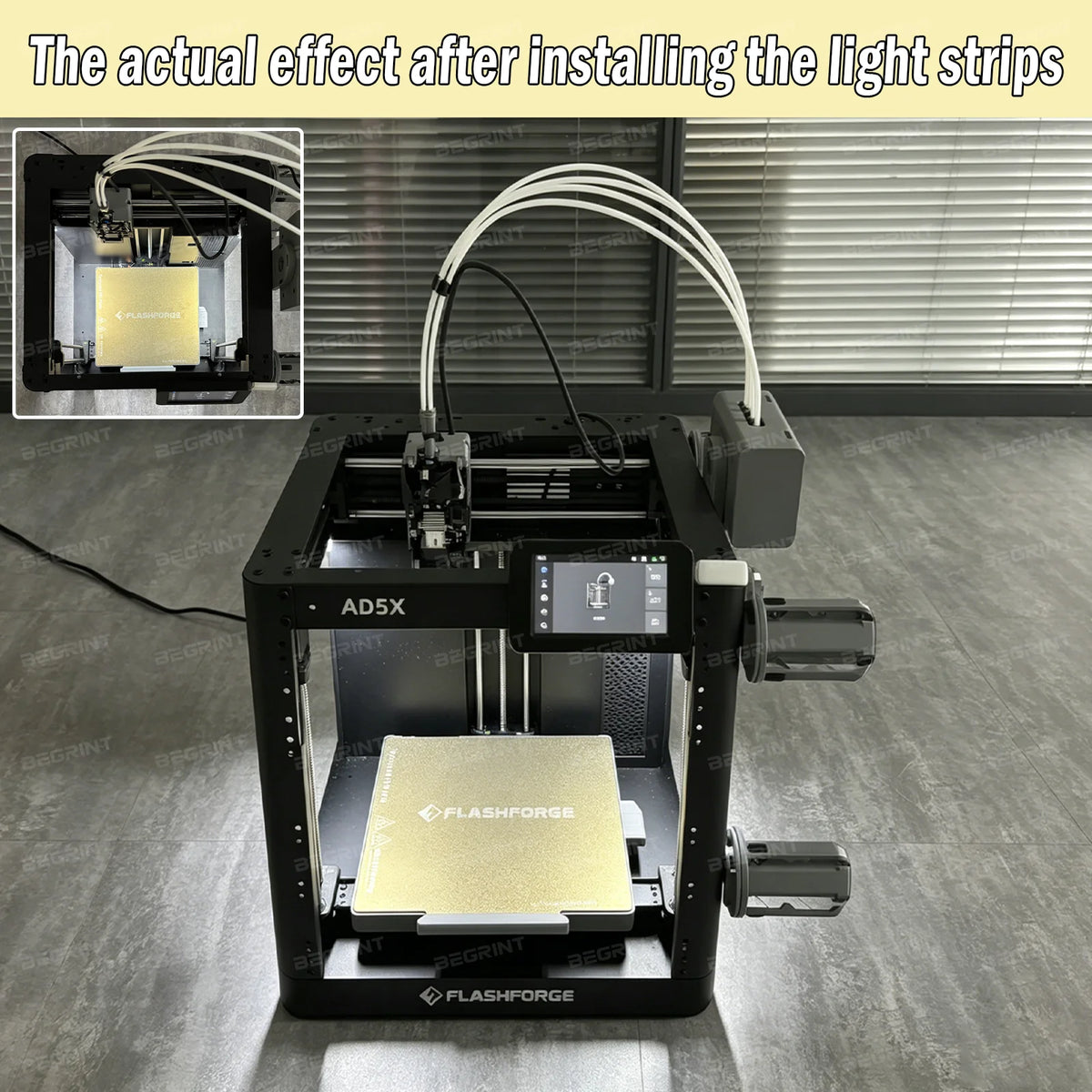 Magnetic LED Light Strip for Flashforge AD5X & Adventurer 5M Pro