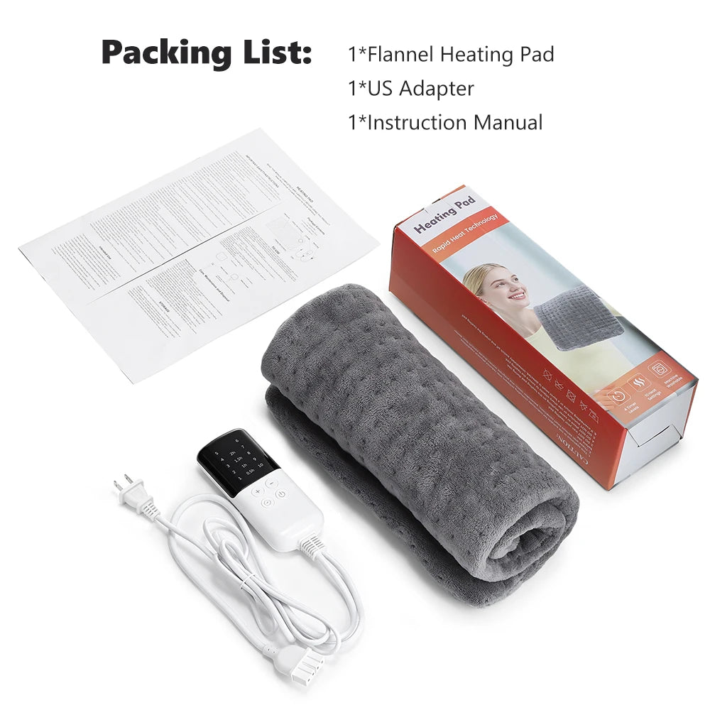VIBE Electric Heating Pad 60x30cm | 10 Levels, Auto-Off Timer